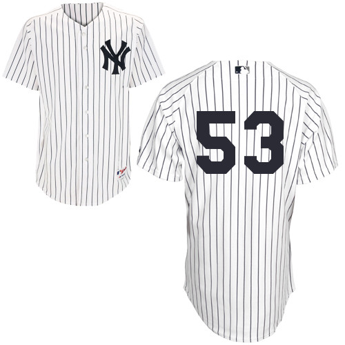 Austin Romine #53 MLB Jersey-New York Yankees Men's Authentic Home White Baseball Jersey